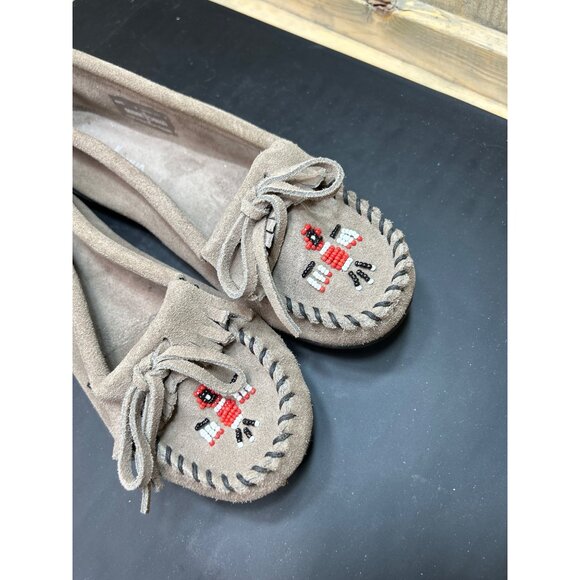 Minnetonka Womens Size 9 Thunderbird "Animikii" Hardsole Moccasins - Picture 3 of 7
